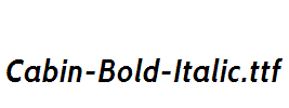 Cabin-Bold-Italic