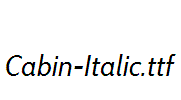 Cabin-Italic