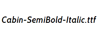 Cabin-SemiBold-Italic