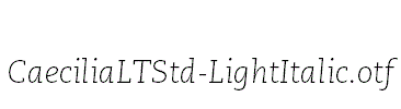 CaeciliaLTStd-LightItalic