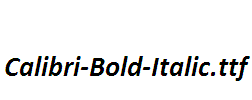 Calibri-Bold-Italic