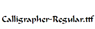 Calligrapher-Regular