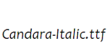 Candara-Italic