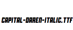 Capital-Daren-Italic