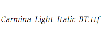 Carmina-Light-Italic-BT