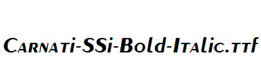 Carnati-SSi-Bold-Italic