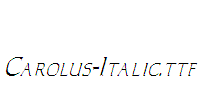 Carolus-Italic