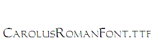 CarolusRomanFont