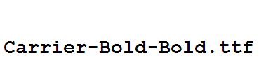 Carrier-Bold-Bold