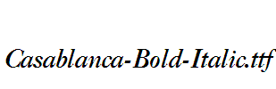 Casablanca-Bold-Italic