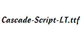 Cascade-Script-LT