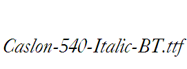 Caslon-540-Italic-BT