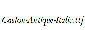 Caslon-Antique-Italic