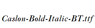 Caslon-Bold-Italic-BT