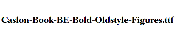 Caslon-Book-BE-Bold-Oldstyle-Figures