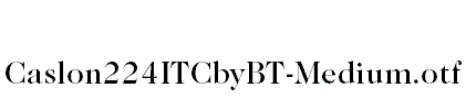 Caslon224ITCbyBT-Medium