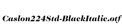 Caslon224Std-BlackItalic