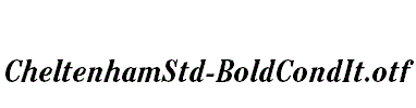 CheltenhamStd-BoldCondIt