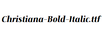 Christiana-Bold-Italic