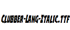 Clubber-Lang-Italic