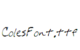 ColesFont