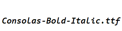 Consolas-Bold-Italic