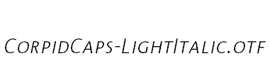 CorpidCaps-LightItalic