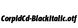 CorpidCd-BlackItalic