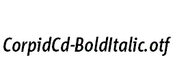 CorpidCd-BoldItalic