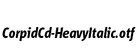 CorpidCd-HeavyItalic