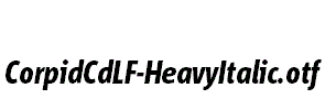 CorpidCdLF-HeavyItalic