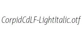 CorpidCdLF-LightItalic