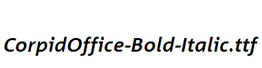 CorpidOffice-Bold-Italic