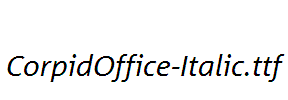 CorpidOffice-Italic