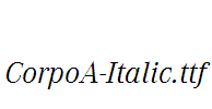 CorpoA-Italic