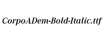 CorpoADem-Bold-Italic