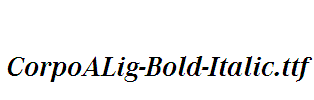 CorpoALig-Bold-Italic