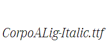 CorpoALig-Italic