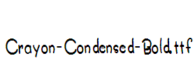 Crayon-Condensed-Bold