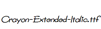 Crayon-Extended-Italic