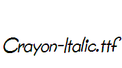 Crayon-Italic