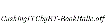 CushingITCbyBT-BookItalic