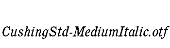 CushingStd-MediumItalic