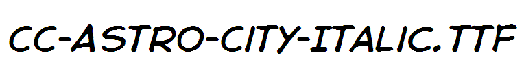 CC-Astro-City-Italic