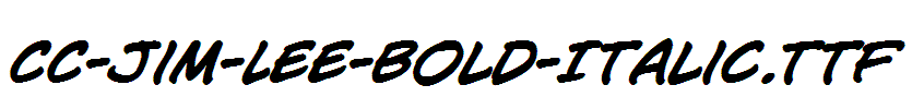 CC-Jim-Lee-Bold-Italic