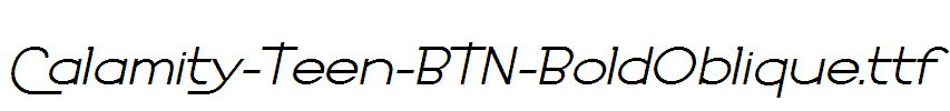 Calamity-Teen-BTN-BoldOblique