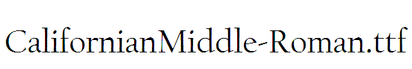 CalifornianMiddle-Roman