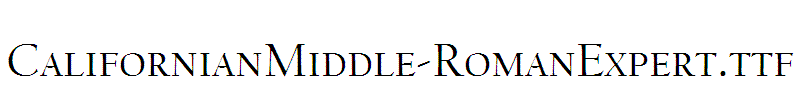 CalifornianMiddle-RomanExpert