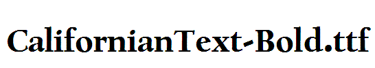 CalifornianText-Bold