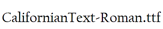 CalifornianText-Roman